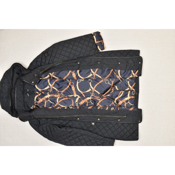 Lauren Ralph Lauren Quilted Jacket Black Label Women's Size XXL Equestrian - Picture 3 of 8